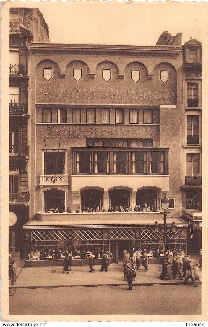 ¤¤  -  BELGIQUE  -  BRUXELLES   -  " Aux Armes Des Brasseurs "   -  Bières Wielemans       -   ¤¤ - Cafés, Hoteles, Restaurantes