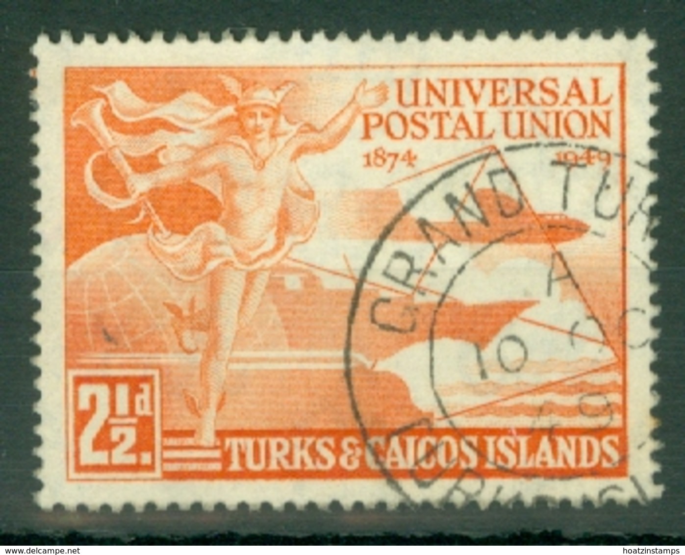 Turks & Caicos Is: 1949   U.P.U.    SG217   2½d   Used - Turks And Caicos