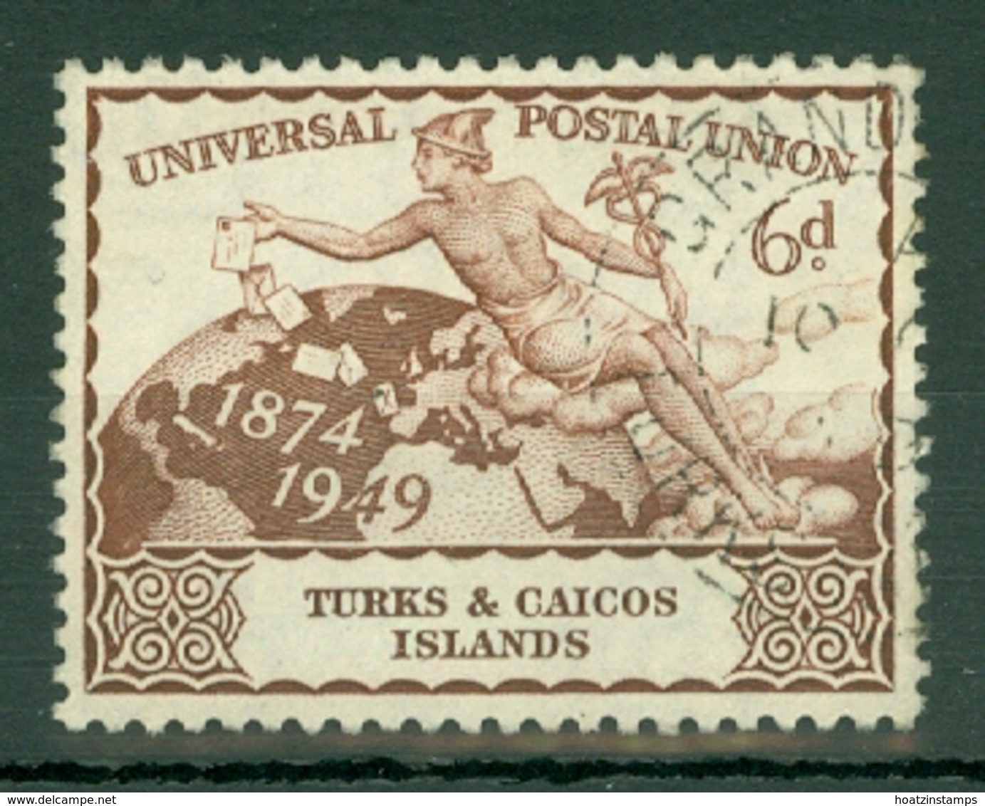 Turks & Caicos Is: 1949   U.P.U.    SG219   6d   Used - Turks And Caicos