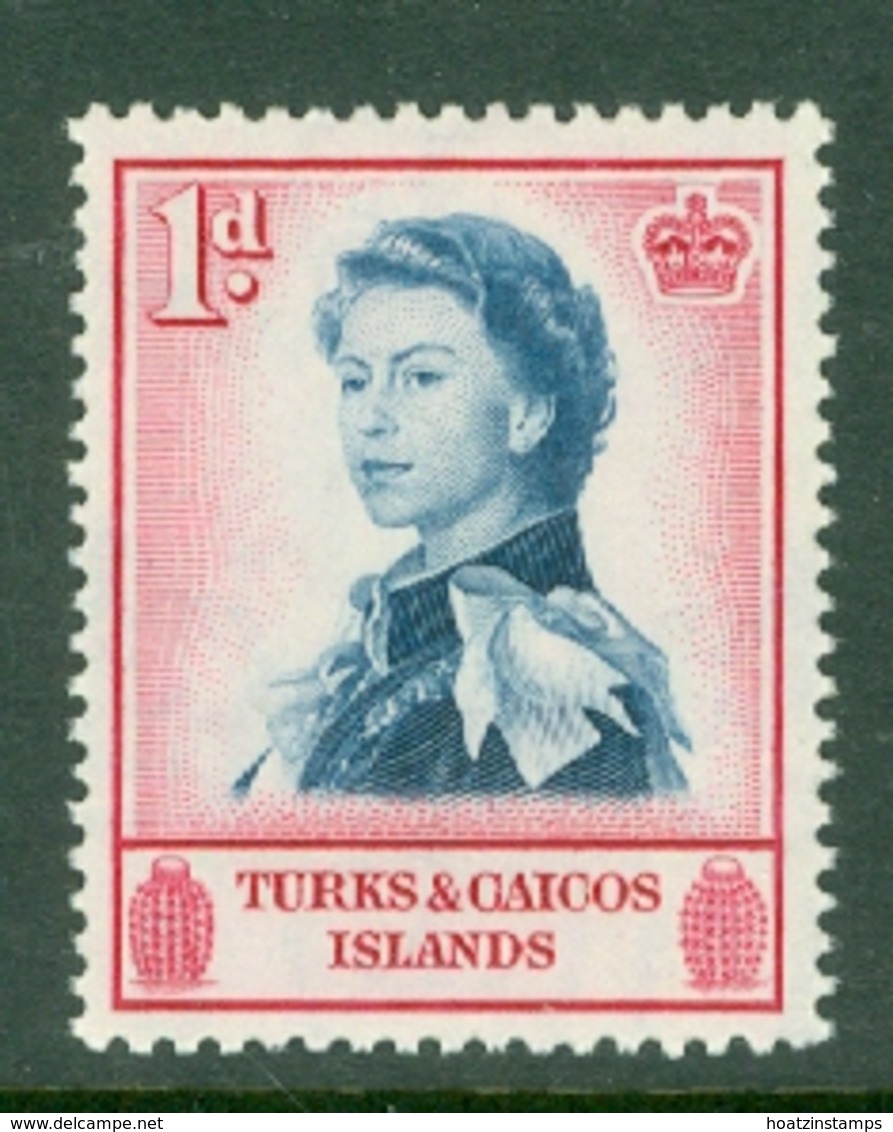 Turks & Caicos Is: 1957   QE II - Pictorial   SG237    1d      MNH - Turks And Caicos