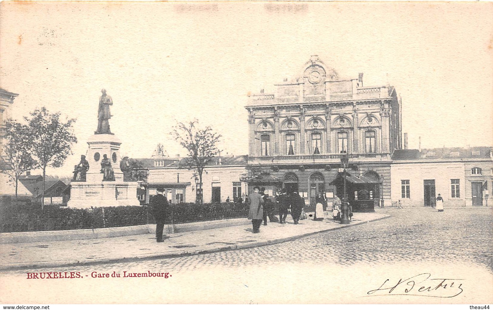 ¤¤  -  BELGIQUE  -  BRUXELLES   -  Gare Du Luxembourg   -  Chemin De Fer       -   ¤¤ - Transport (rail) - Stations