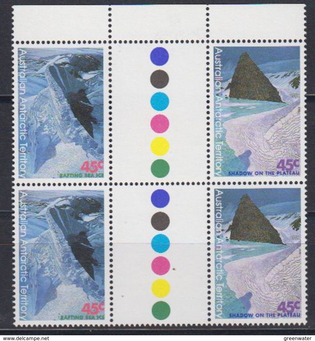 AAT 1996 Landscapes/Landforms 2 Gutter Pairs ** Mnh (42109) - Nuovi