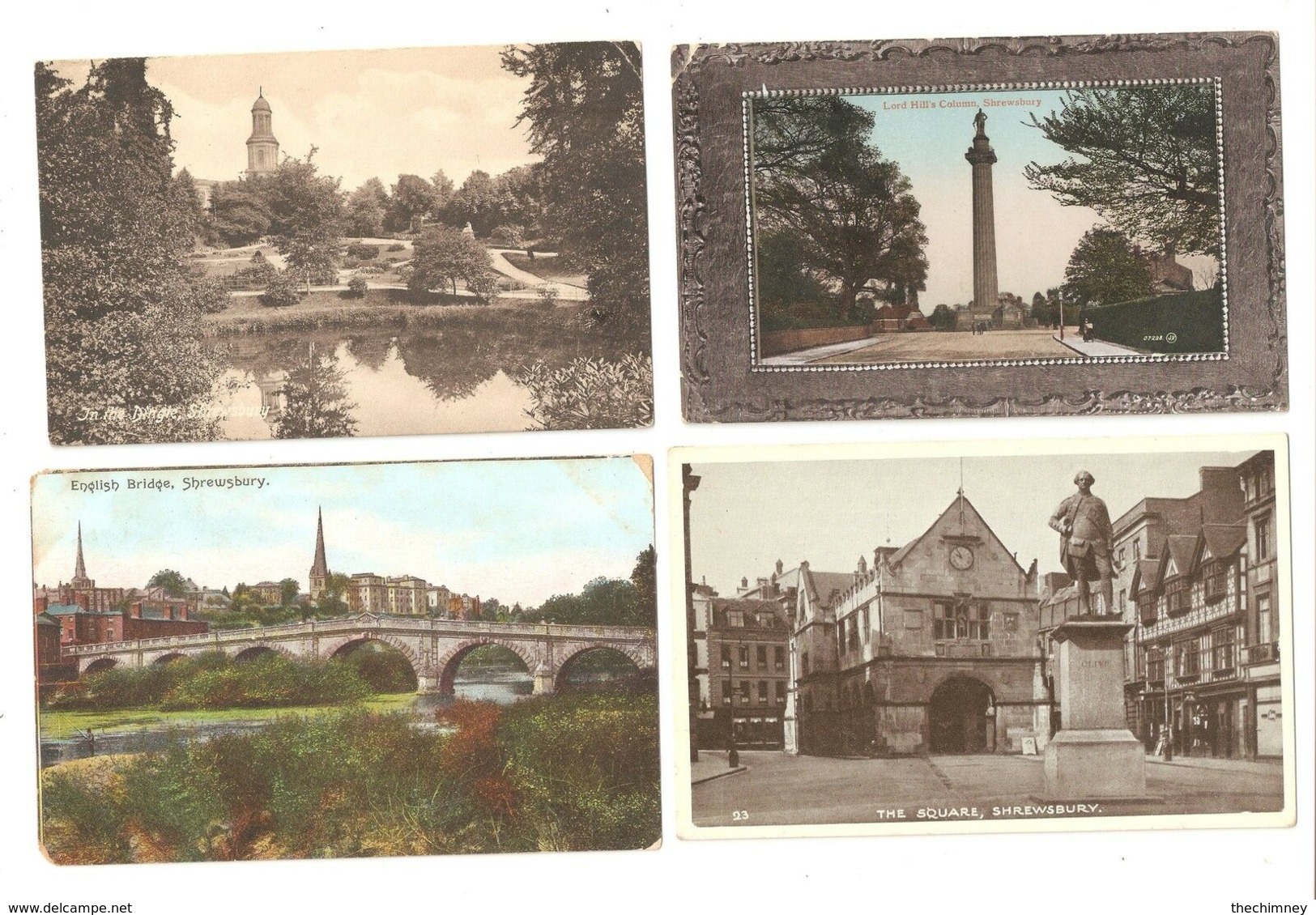 FOUR 4 FOUR DIFFERENT POSTCARDS OF SHREWSBURY SHROPSHIRE - Shropshire