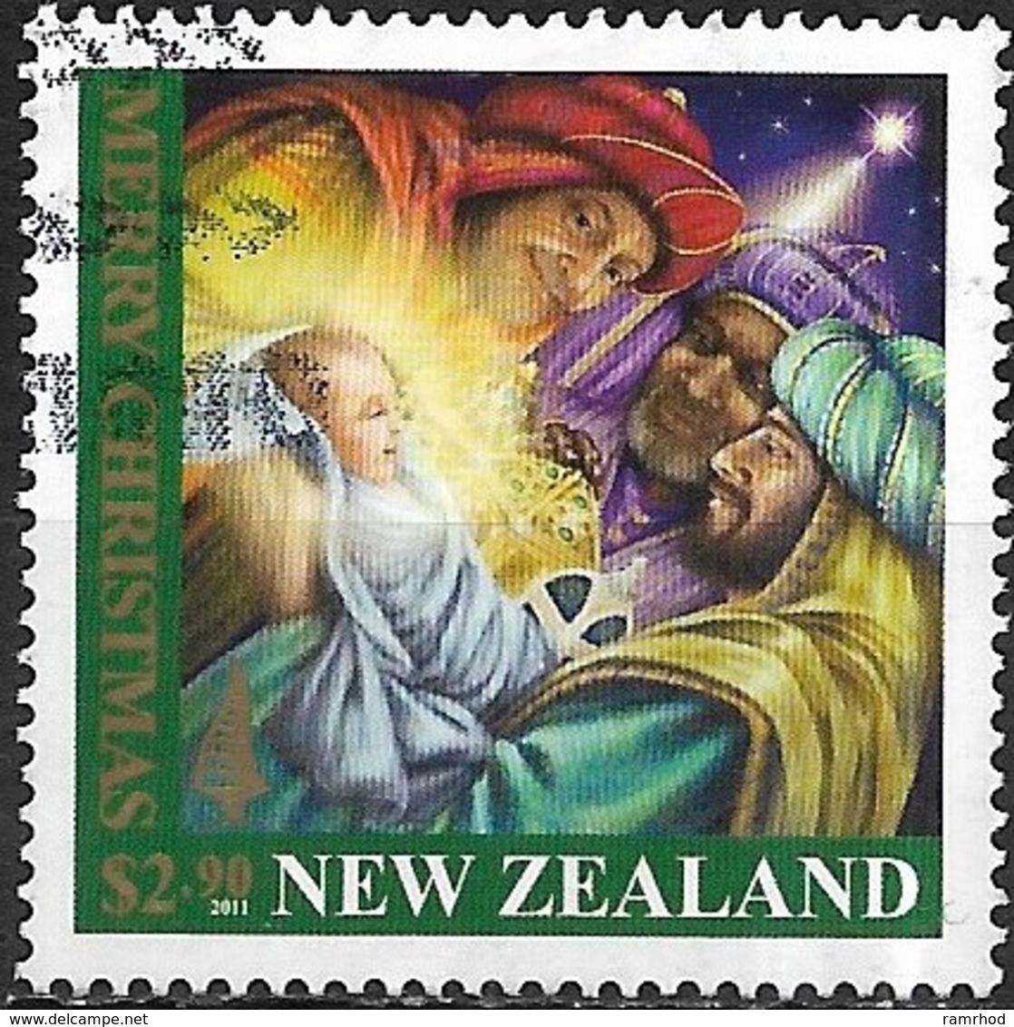 NEW ZEALAND 2011 Christmas - $2.90 - Wise Men With Baby Jesus FU - Gebruikt