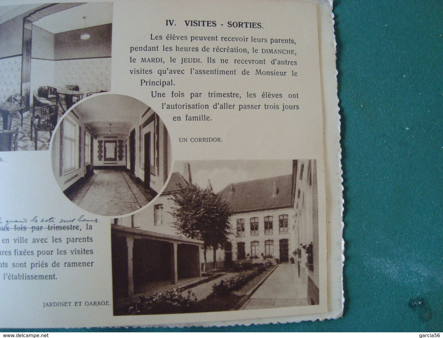 Prospectus Collège Episcopal Saint Julien à ATH (4 Scan) (voir Description Complète)(20,5 Cm/15,5 Cm) - Publicités