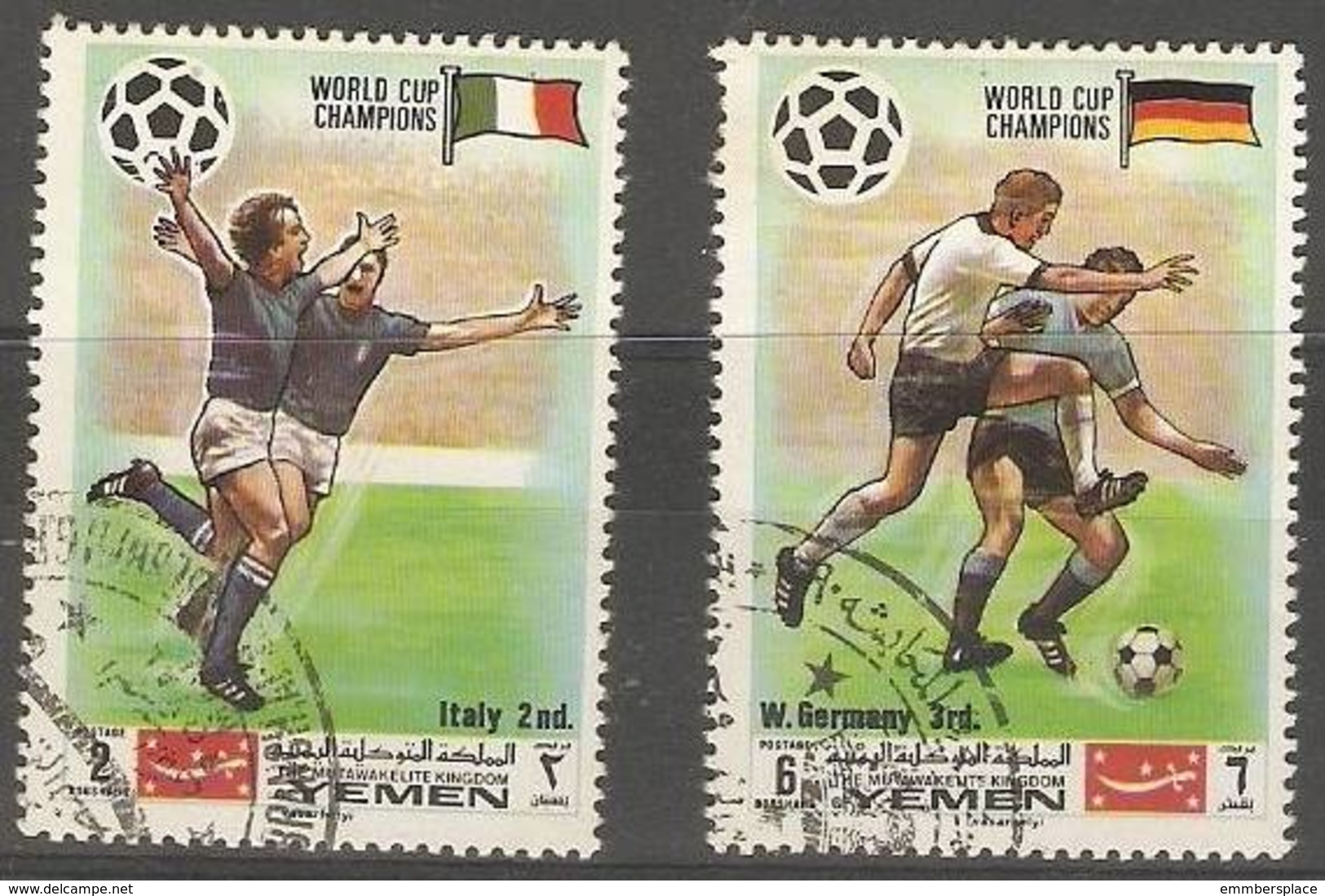 Yemen (Kingdom)  - 1970 World Cup Champions CTO - Yemen