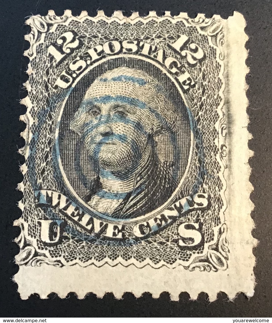 USA 1861 12c GRILLE EN RELIEF Oblit, Yvert 23a (US Scott 97? Used With Grill / État-Unis D‘ Amerique - Used Stamps