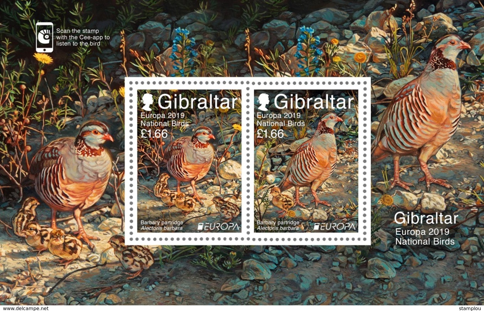 Gibraltar 2019 Cept PF Block+stamps - 2019