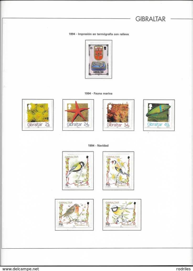 Gibraltar. Colección De Los Años 1989 A 2003 Mas  Minipliegos Del Tema Europa Con Valor De Catalogo De 2037 Euros - Otros - Europa