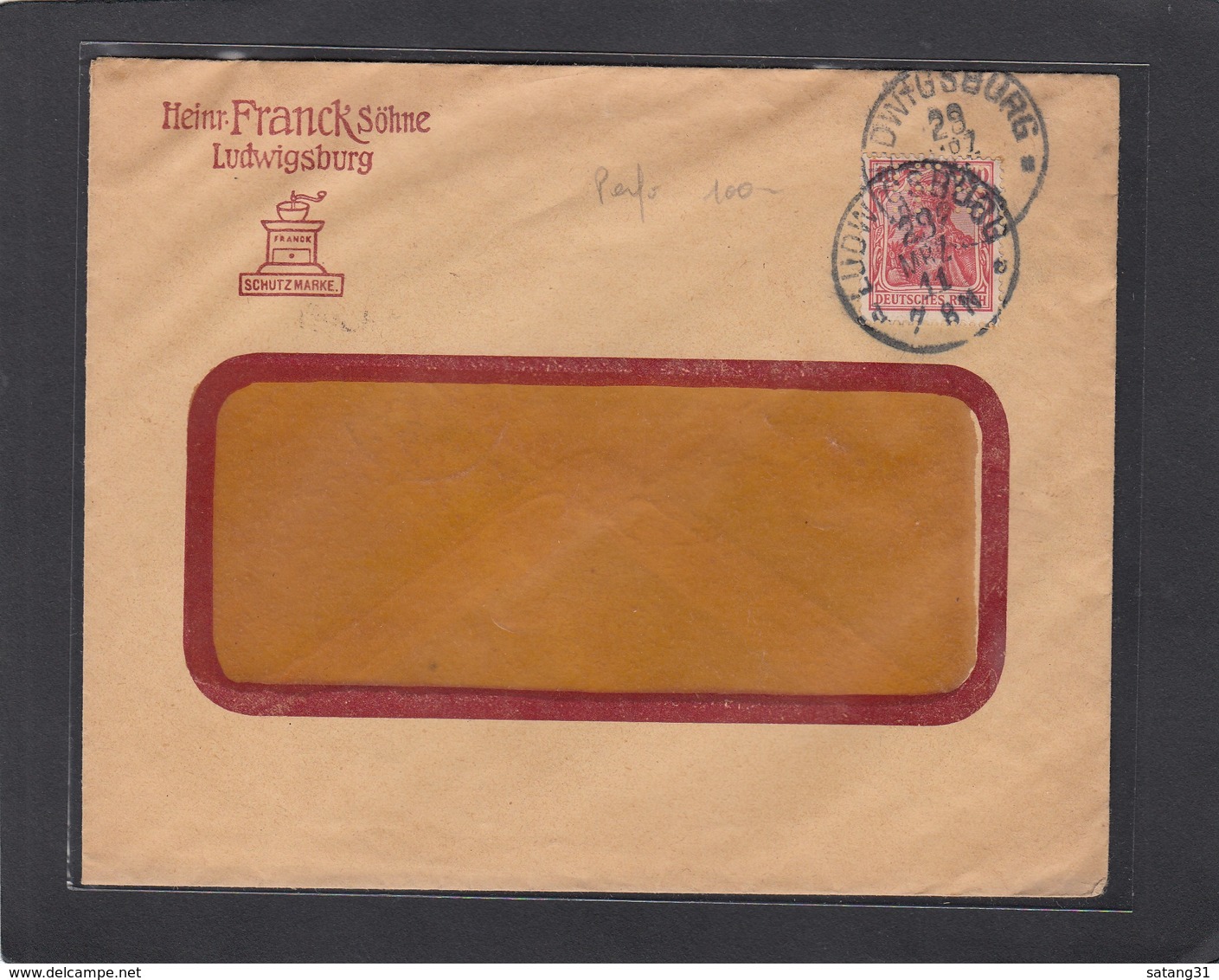 PERFORATIO/PERFIN/FIRMENLOCHUNG. HEINZ FRANCK SÖHNE,LUDWIGSBURG. - Lettres & Documents