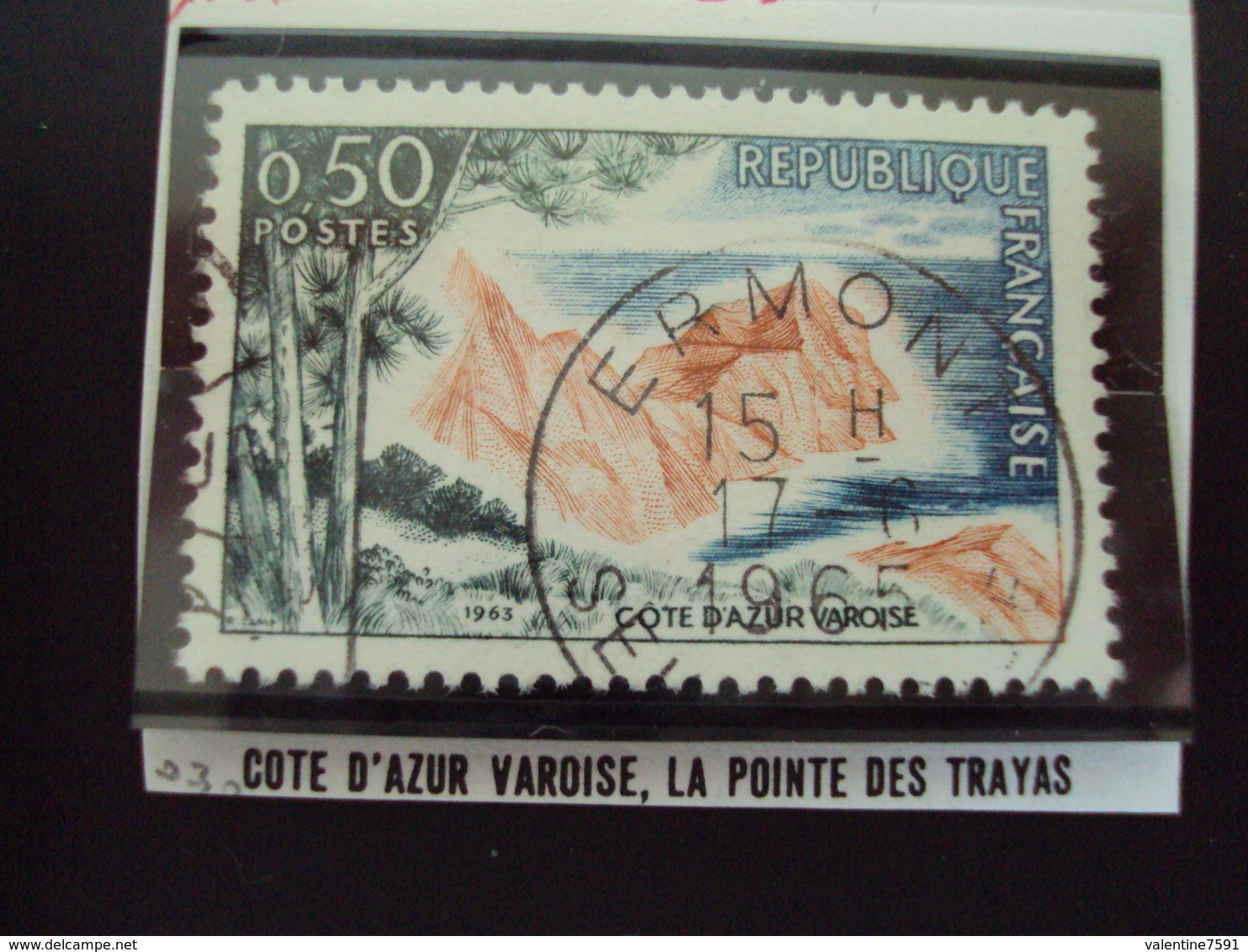 à Partir De 1960 - Timbre Oblitéré N°  1391    "  Cote D'azur, Pointe Des Trayas     "   0.15 - Oblitérés