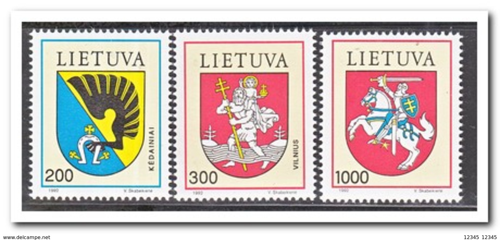 Litouwen 1992, Postfris MNH, City Coat Of Arms - Litouwen