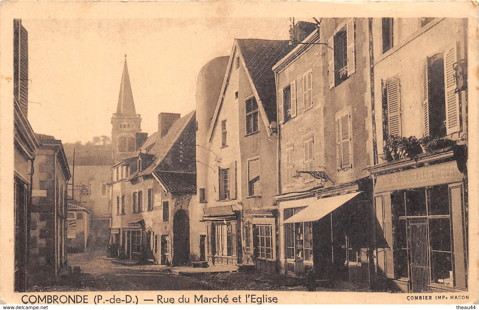 ¤¤   -   COMBRONDE    -  Rue Du Marché Et L' Eglise     -   ¤¤ - Combronde