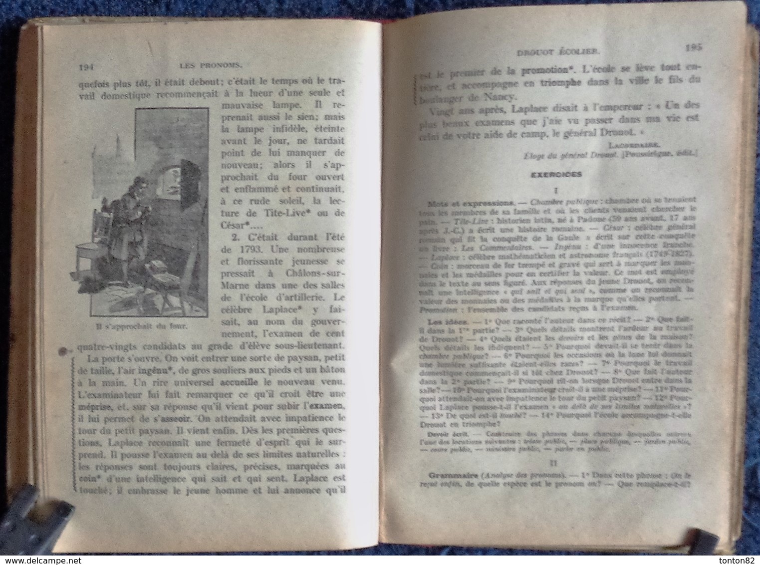 V. Bouillot - Le Français Par Les Textes -  Librairie Hachette - ( 1920 ) . - 6-12 Anni