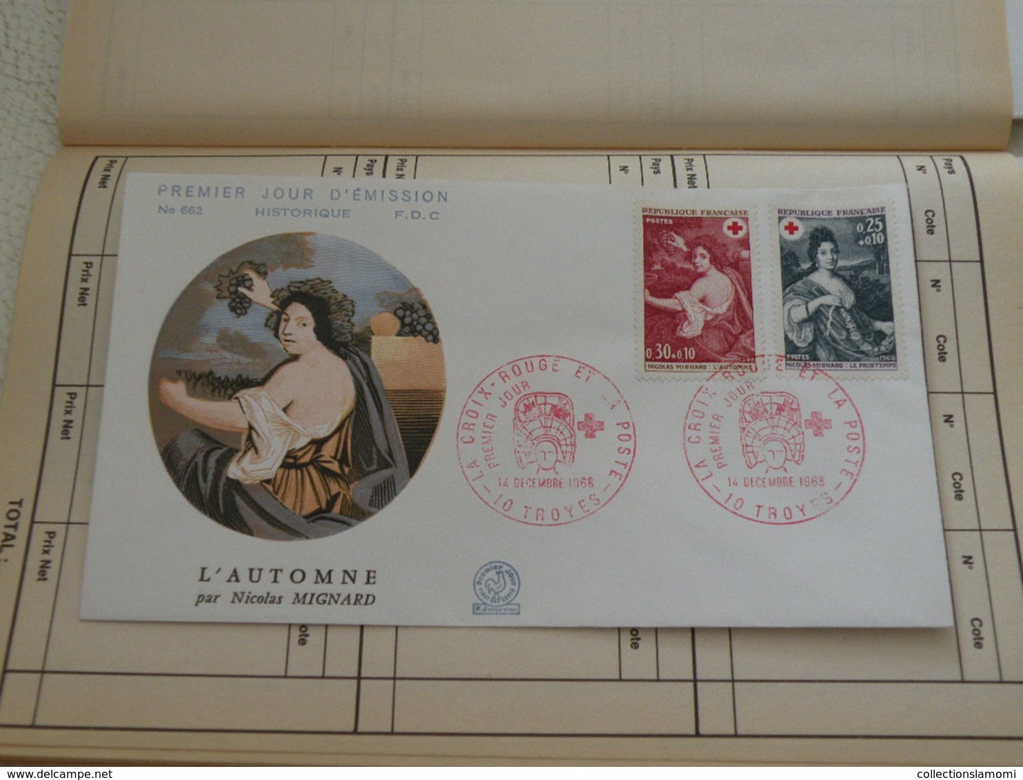 Carnet France oblitérés timbres + Enveloppes