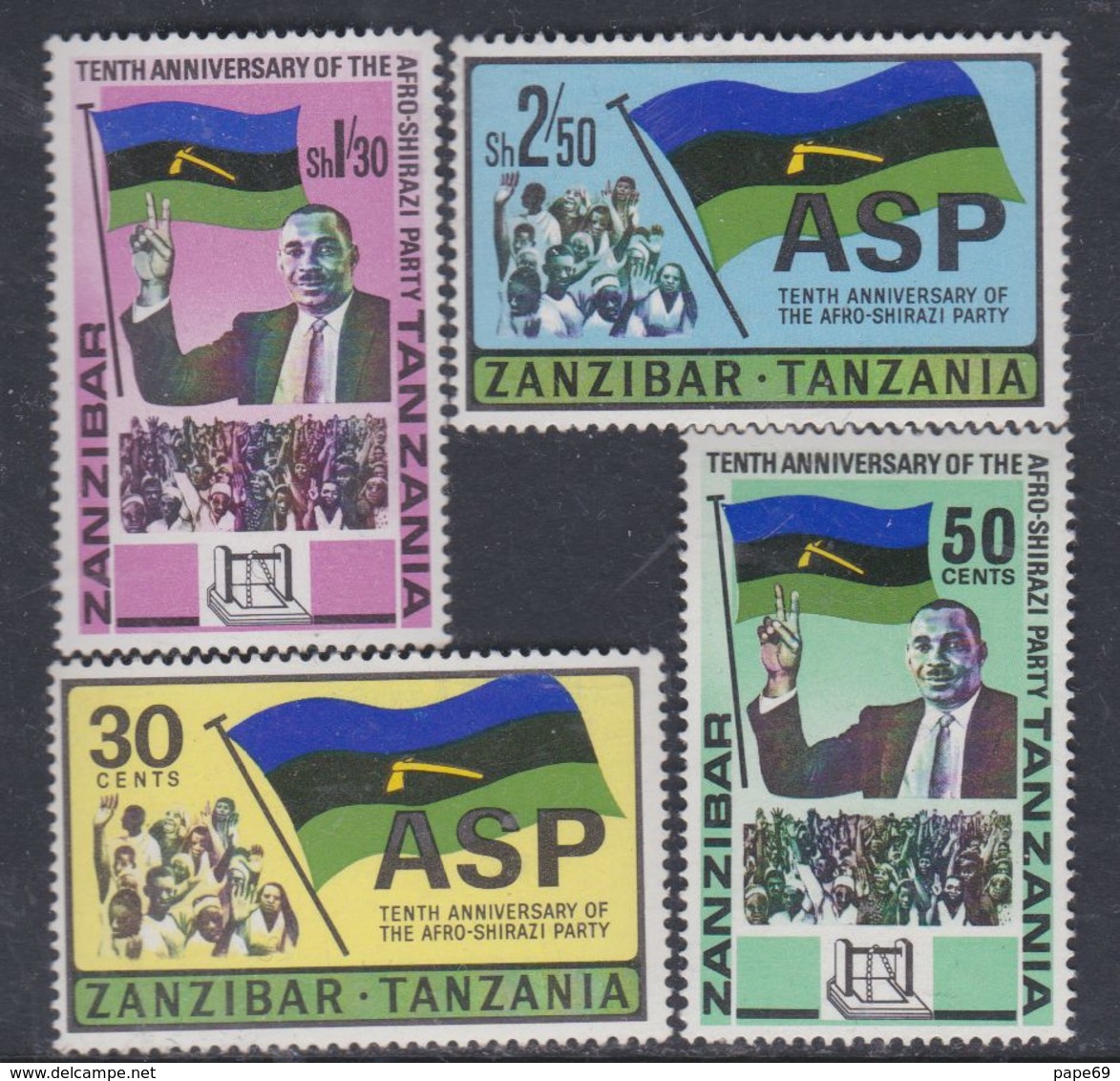 Zanzibar Etat Indépendant : N° 345 / 48 X  La Série Les 4 Valeurs Trace De Charnière Sinon TB - Zanzibar (1963-1968)
