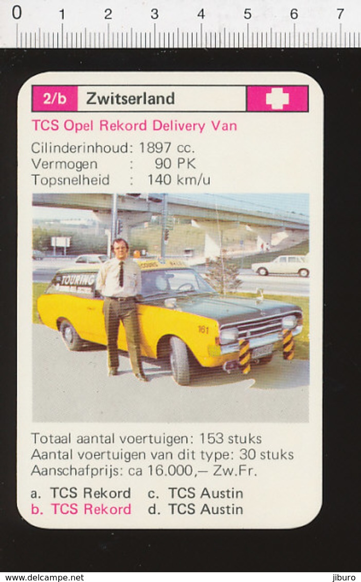 Voiture Automobile TCS Opel Rekord Delivery Van IM126/41 - Autres & Non Classés