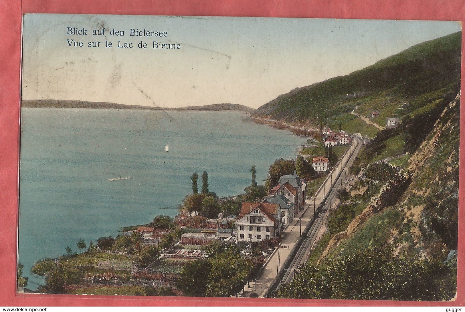 Bielersee Mit Eisenbahnlinie - Lac De Bienne - 1910 - Bienne