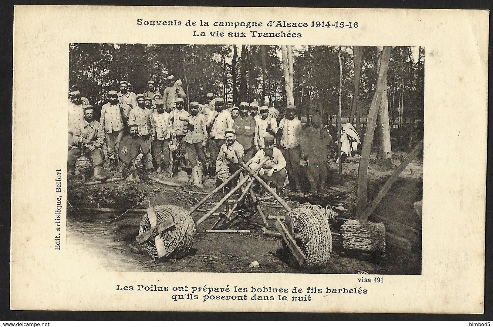 FRANCE-Souvenir De La Campagne D'Alsace 1914-15-16 .La Vie Aux Tranchees - Otros & Sin Clasificación