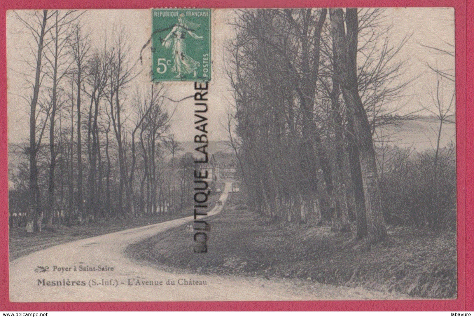 76 - MESNIERES----L'Avenue Du Chateau - Mesnières-en-Bray