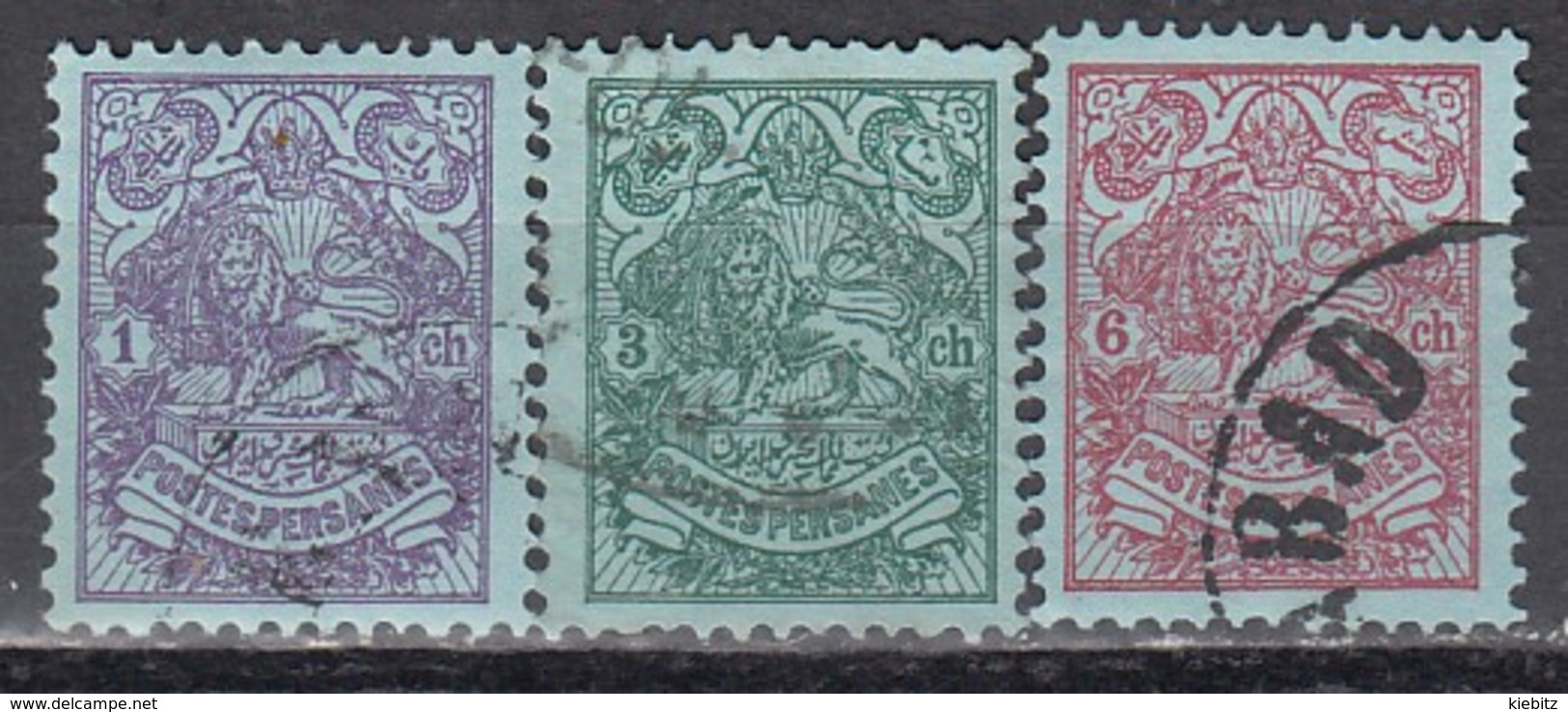 IRAN 1907 - MiNr: 233 - 238  Lot 3x   Used - Iran