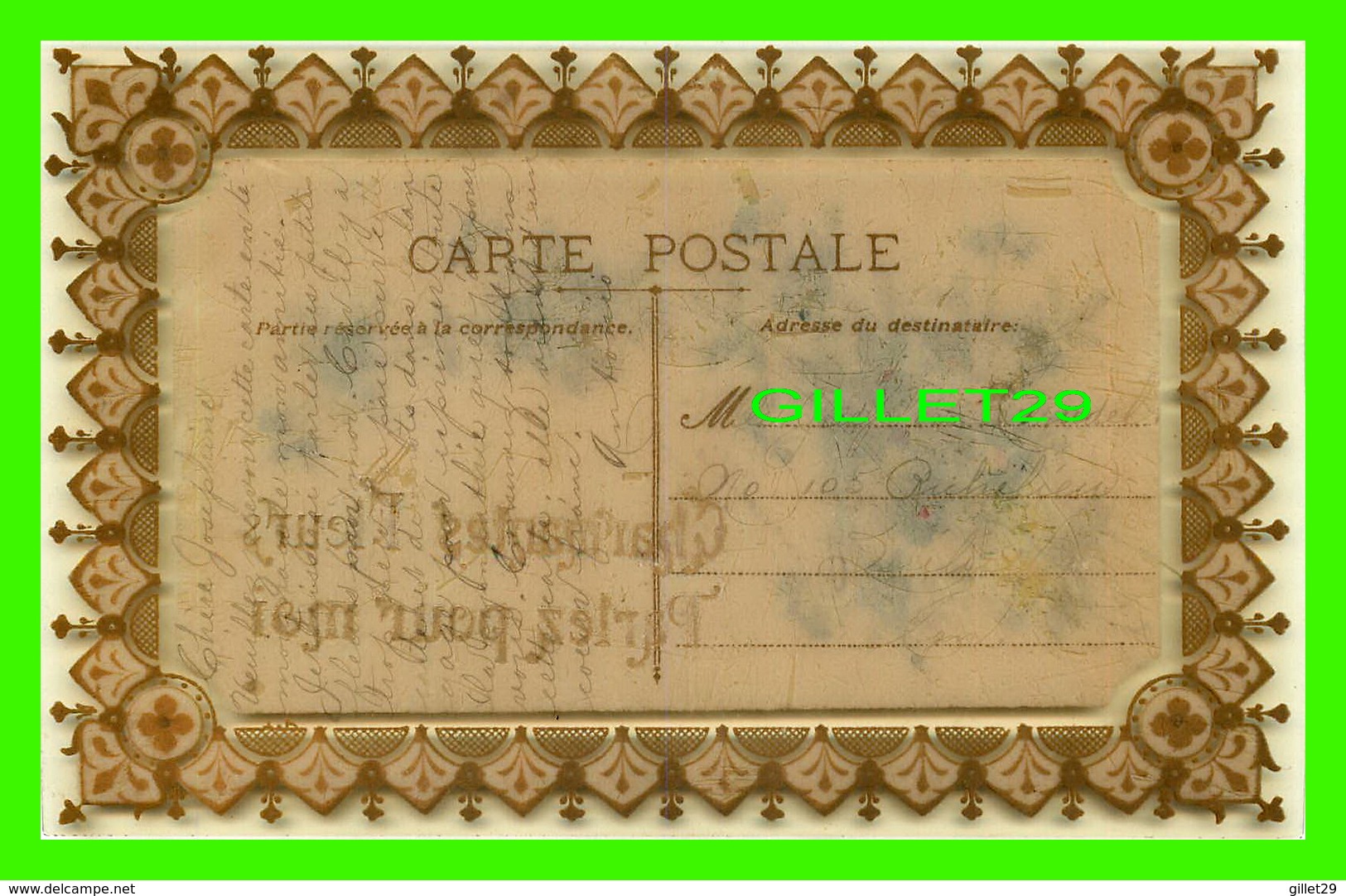 FLOWERS - FLEURS - CARTE POSTALE EN PLASTIQUE - CHARMANTES FLEURS PARLEZ POUR MOI - CIRCULÉE - - Flowers