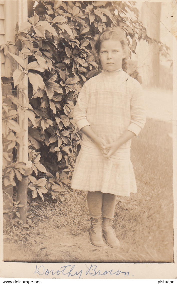 RPPC B&W - To Identify Real Photo - (?) Kingsey Falls Danville Area - Dorothy Brown -  VG Condition - 2 Scans - To Identify