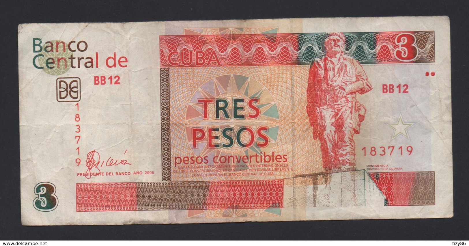 Banconota Cuba - 3 Pesos 2006 Circolata - Cuba