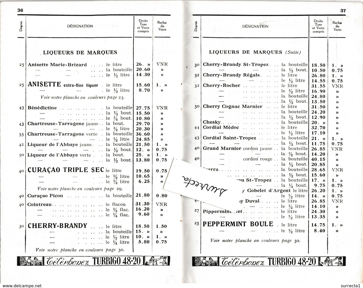 Fascicule 54 Pages Publicitaires / CRISPIN Liqueurs De Luxe / Bières Champagne Rhum, Etc /  Mai 1935 / Paris - Autres & Non Classés