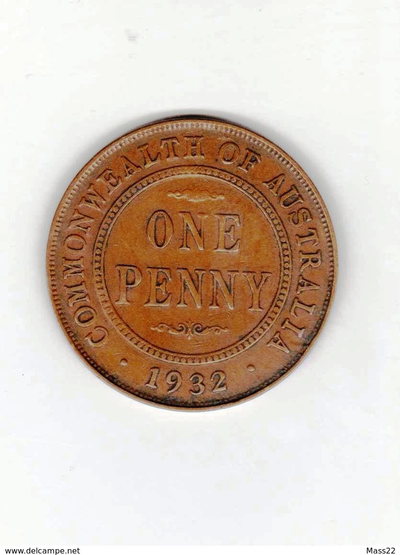 1 Penny 1932, King George V, F - Penny