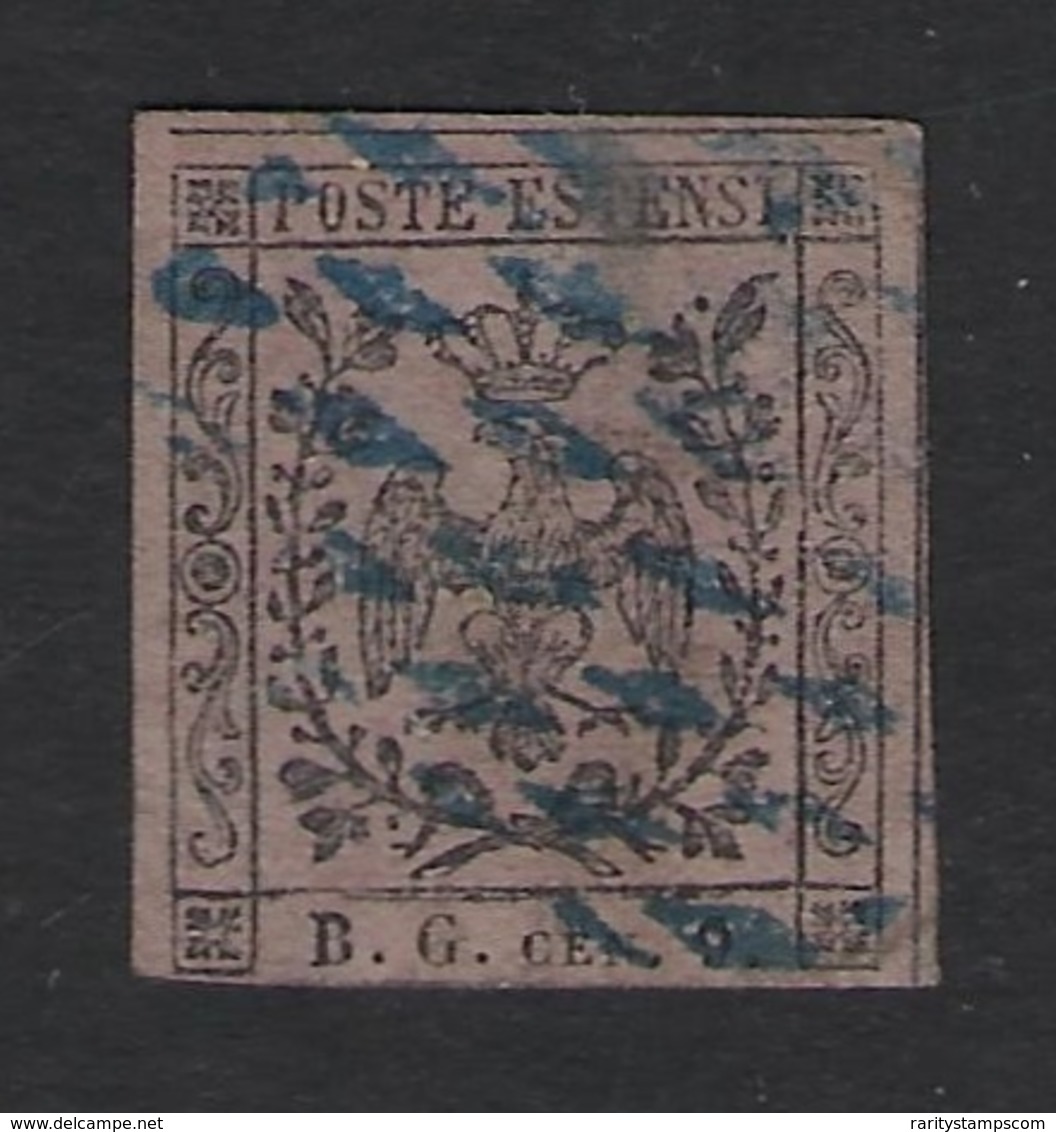 MODENA 1853 SEGNATASSE  AQUILA 9c VIOLETTO Nº 2 - Modena