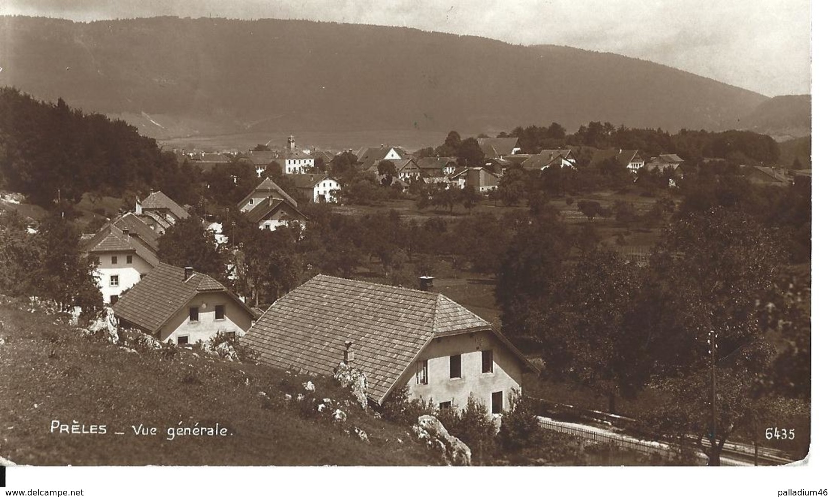 BERNE PRELES - Vue Générale -	Soc. Coop. Gléresse No 6435 - Circulé Le 12.10.1923 - Gléresse