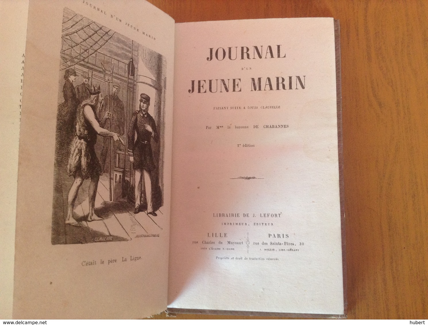 Journal Du Jeune Marin.Ancien Livre Prix D'école En 1861 - 1801-1900