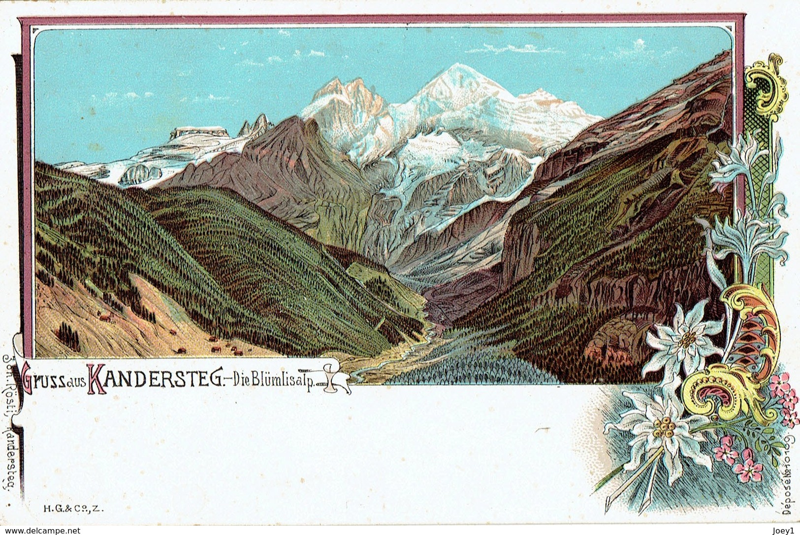 Cpa Suisse, Gruss Aus Kandersteg Très Belle Carte Illustrée. - Kandersteg