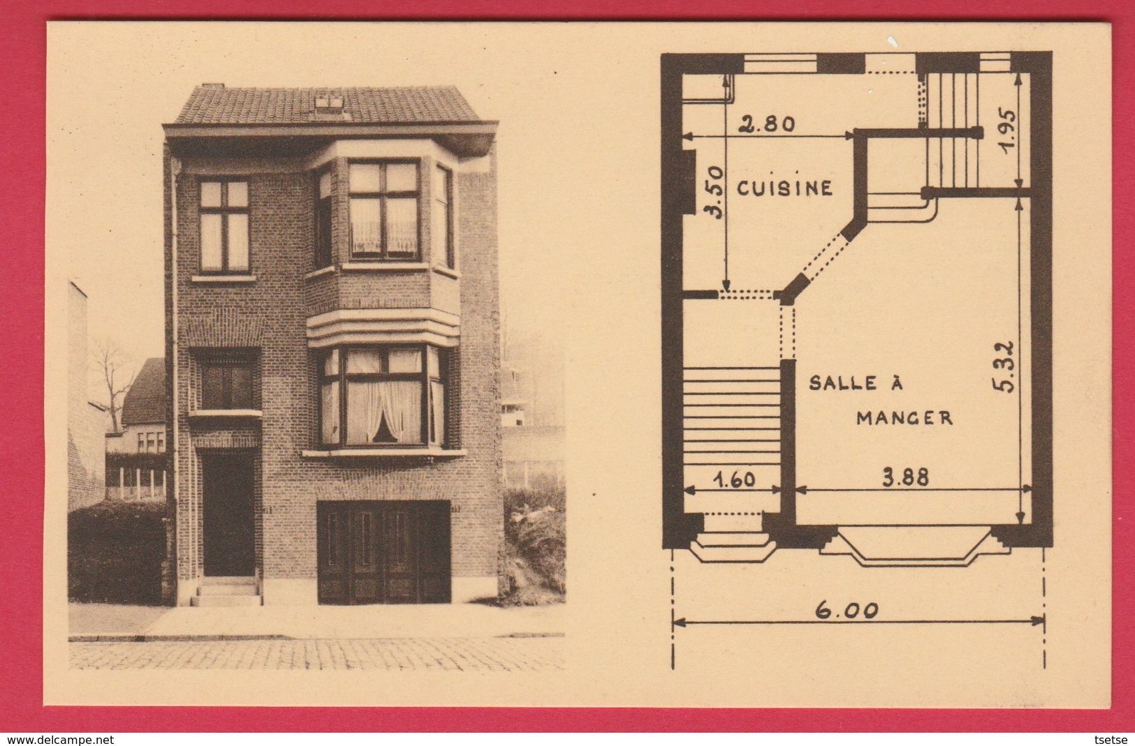 Forest - Réalisation De L'Architecte Jules Petit-Bois ... Maison Avec Plan  ( Voir Verso ) - Vorst - Forest