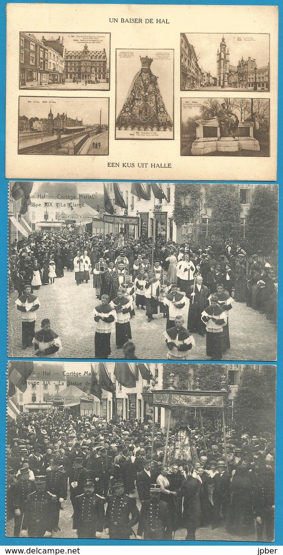 (G099) HALLE - HAL - Cortège Marial - Christ-Roi - Ecce Homo - Autel De La Vierge - Halle