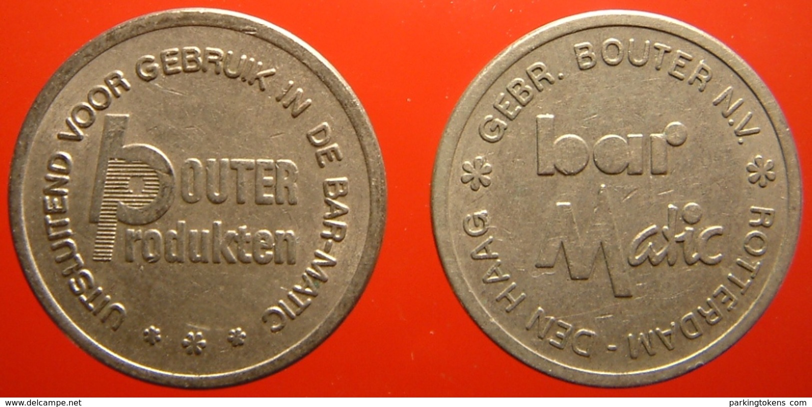 KB058-1 - BOUTER BAR MATIC - Den Haag Rotterdam - WM 22.5mm - Koffie Machine Penning - Coffee Machine Token - Professionals/Firms