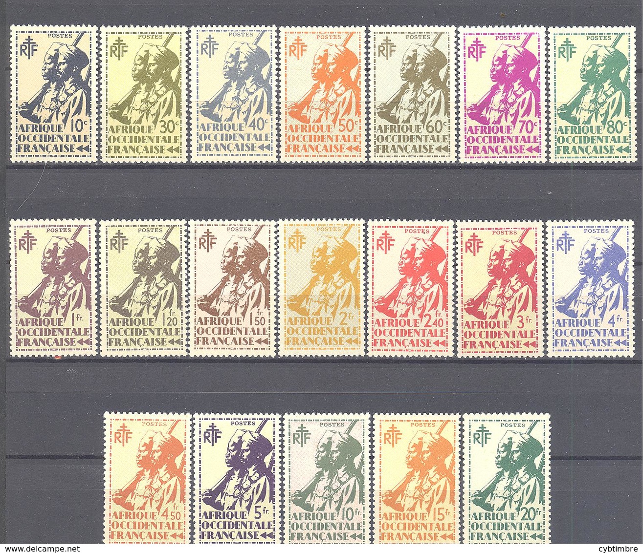 AOF: Yvert N° 4/22**; MNH - Ongebruikt