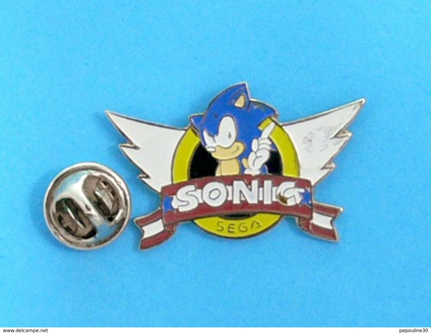 1 PIN'S //   ** SONIC / SÉGA / JEUX VIDÉO ** . (EOLE) - Jeux