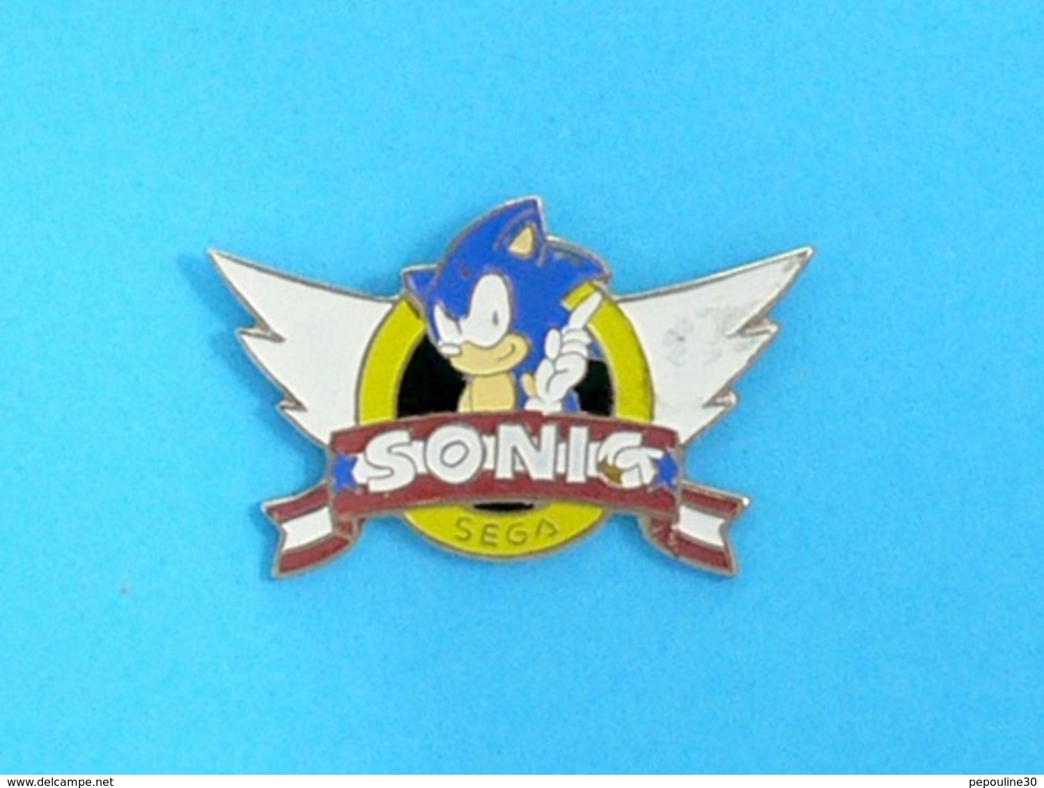 1 PIN'S //   ** SONIC / SÉGA / JEUX VIDÉO ** . (EOLE) - Jeux