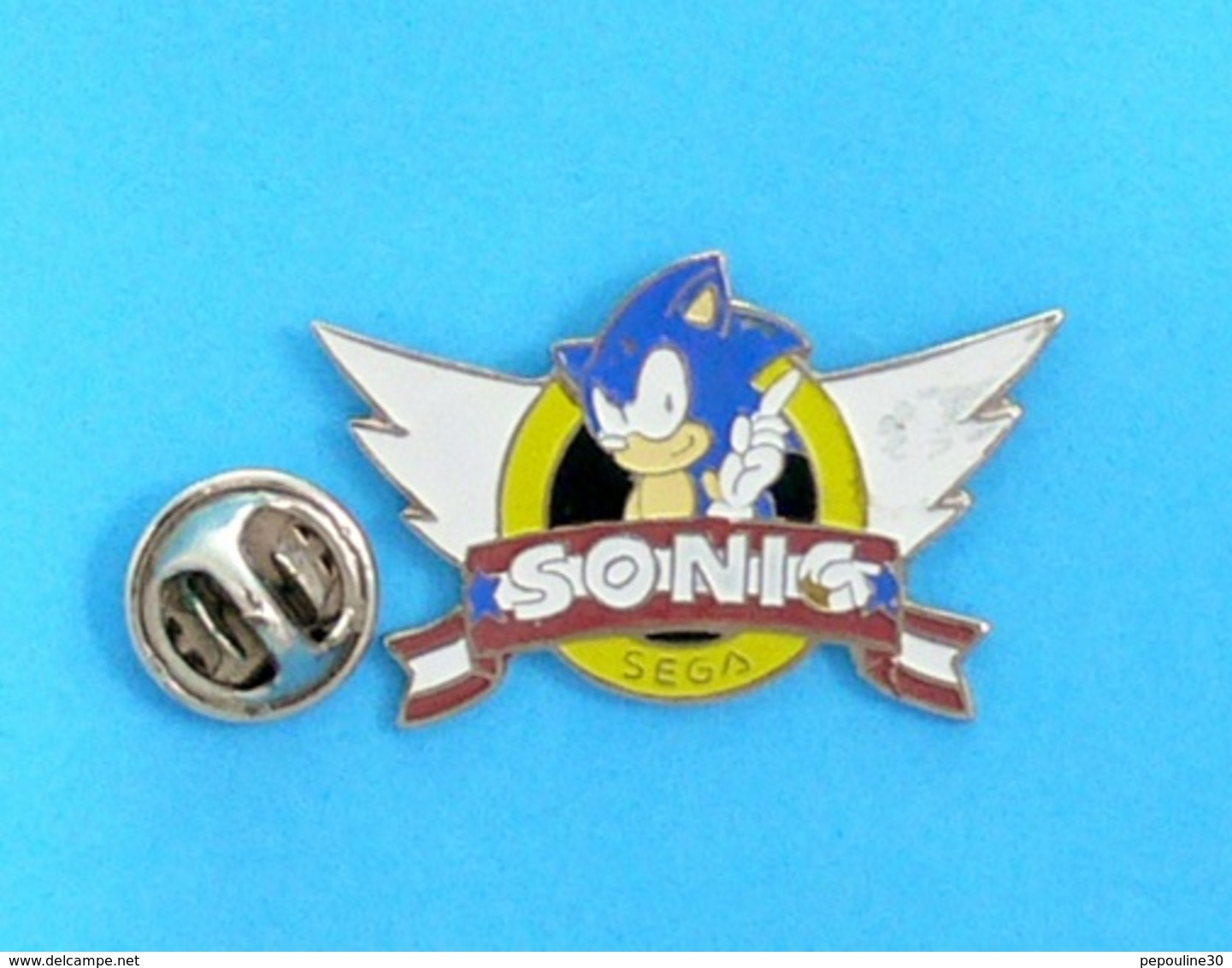 1 PIN'S //   ** SONIC / SÉGA / JEUX VIDÉO ** . (EOLE) - Jeux