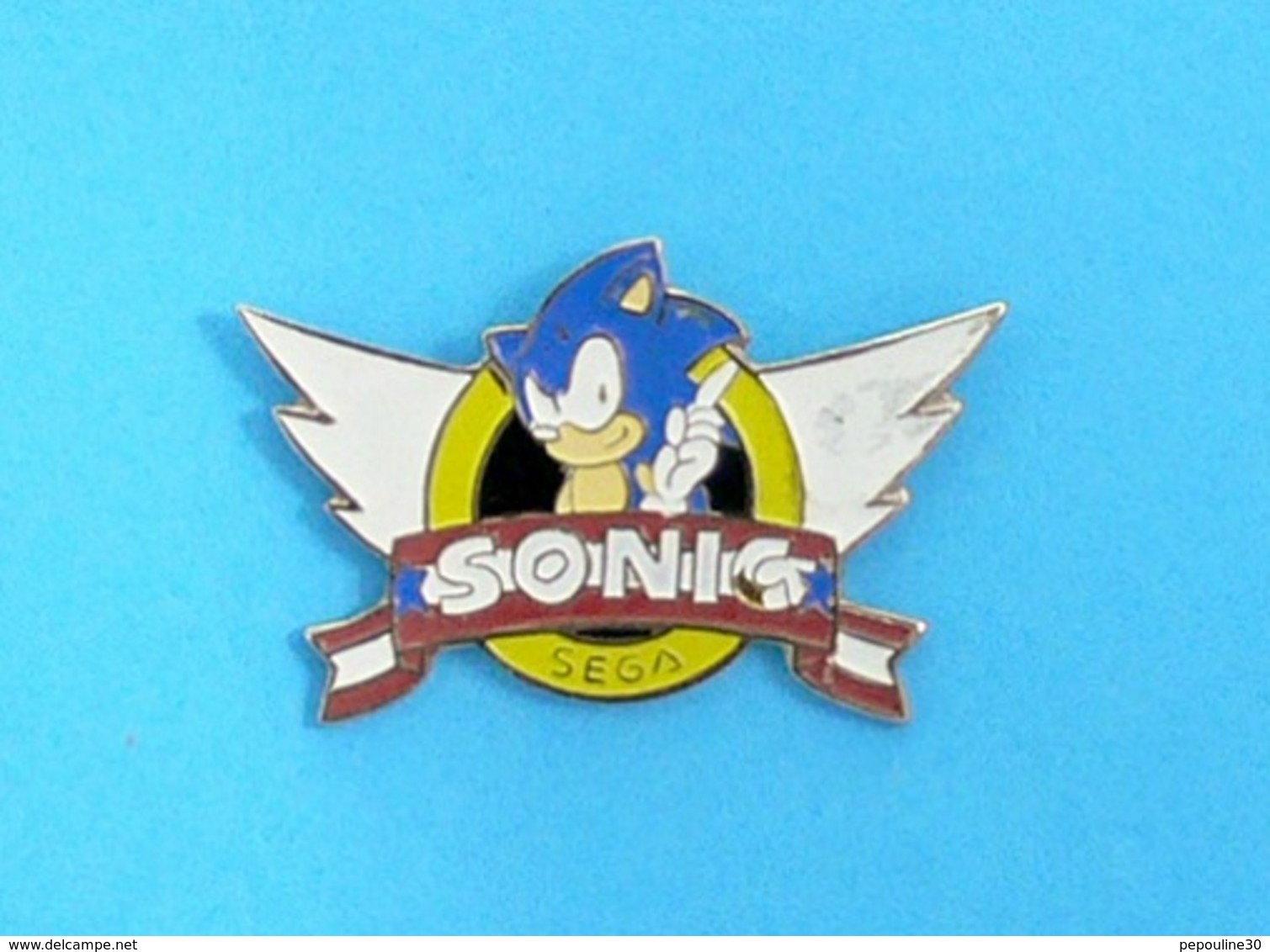 1 PIN'S //   ** SONIC / SÉGA / JEUX VIDÉO ** . (EOLE) - Jeux