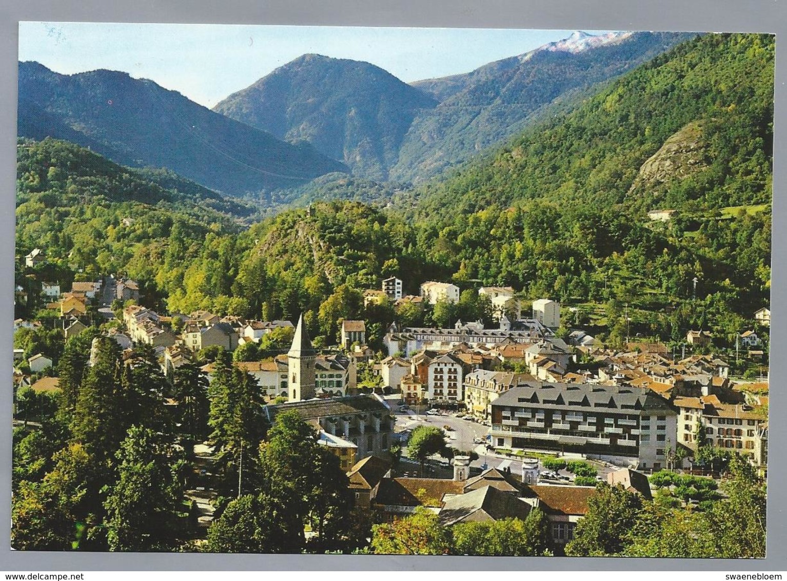 FR.- AX LES THERMES. Station Thermale Alt. Vue Générale, Au Fond Le Saquet. - Ax Les Thermes