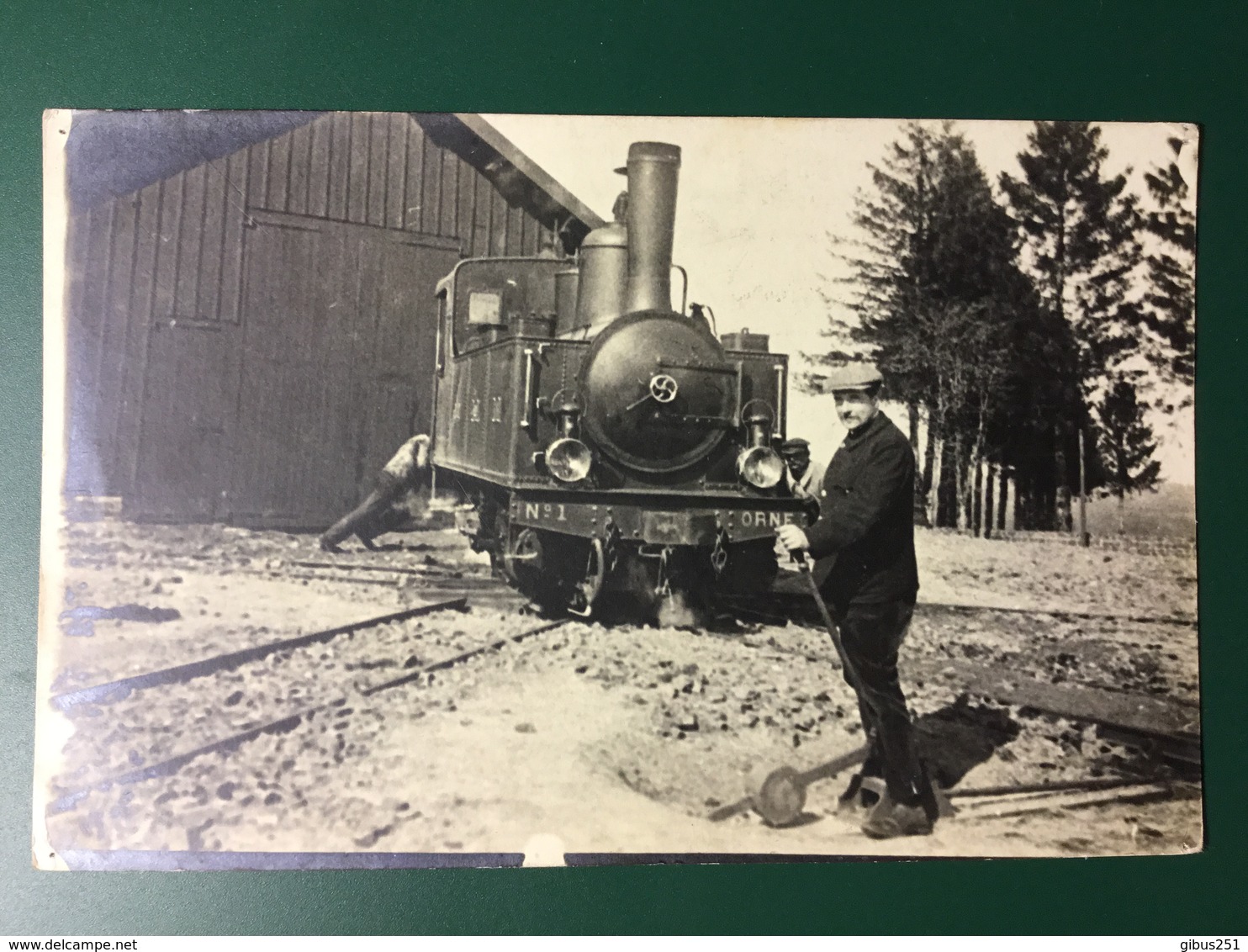 61 ORNE CARTE PHOTO A SITUER LOCOMOTIVE ORNE  N°1 - Other & Unclassified