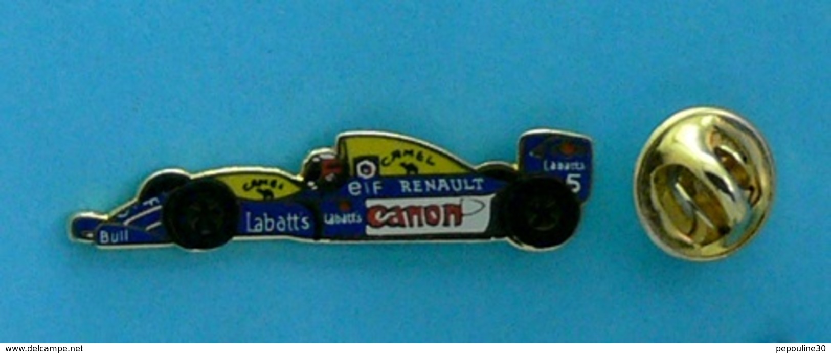 1 PIN'S //   ** WILLIAMS RENAULT / ELF / CANON / CAMEL / BULL / LABATT'S  ** - F1