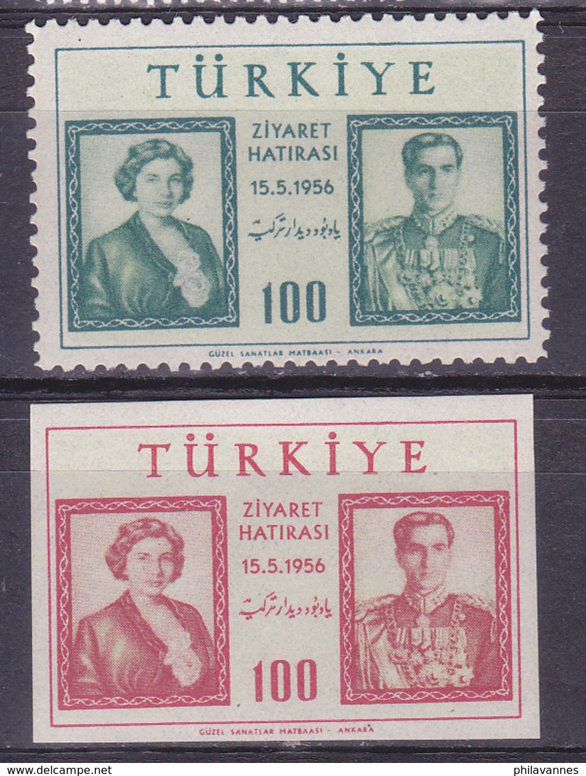 Turquie, N° 1289/1290,  Neuf**, 1956, Cote 19.75€ (W1903T006) - Ungebraucht