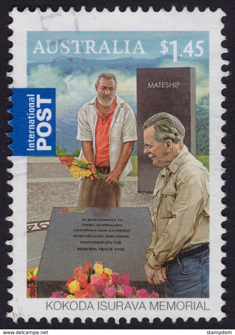 AUSTRALIA 2010 INTERNATIONAL POST Kokoda Isurava Memorial $1.45 - USED @O420 - Usati