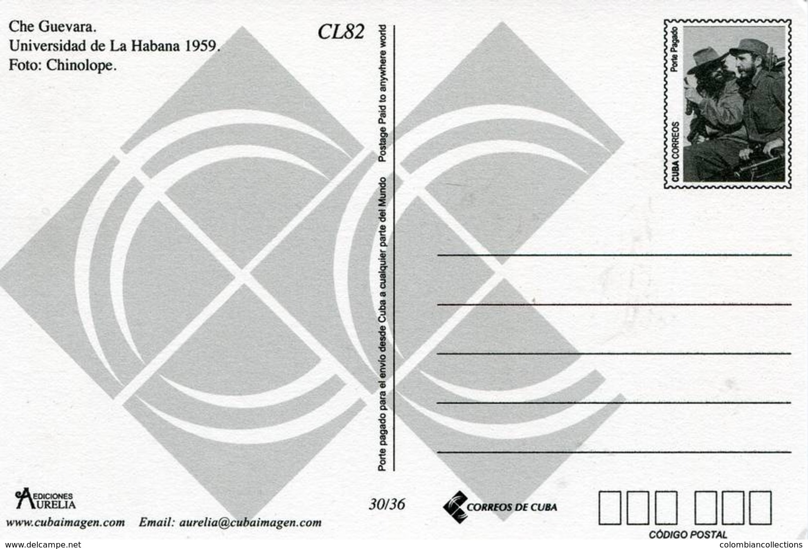 Lote PEP1299, Cuba, Entero Postal, Postcard, Stationery, 2013, Ediciones Aurelia, 30/36, Fidel, Universidad De La Habana - Maximum Cards