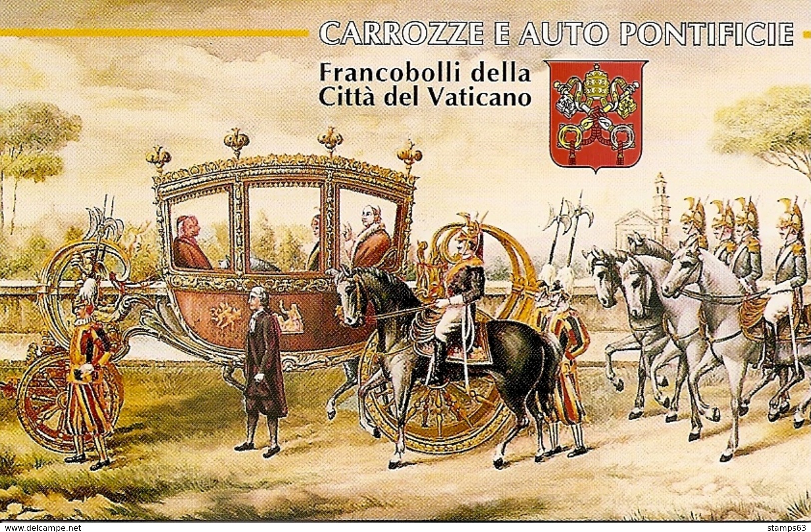 VATICAN CITY, 1997, Booklet 6, Carriages And Automobiles Of The Pope - Carnets