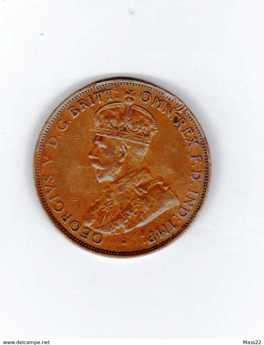 Australian 1 Penny 1936, King George V, VF+ - Penny